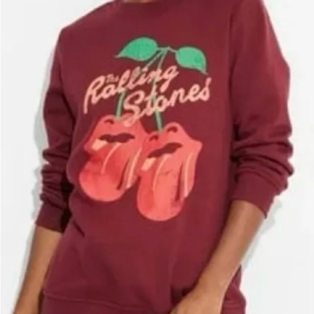 NEW the Rolling Stones Women's Burgundy Sweater xl